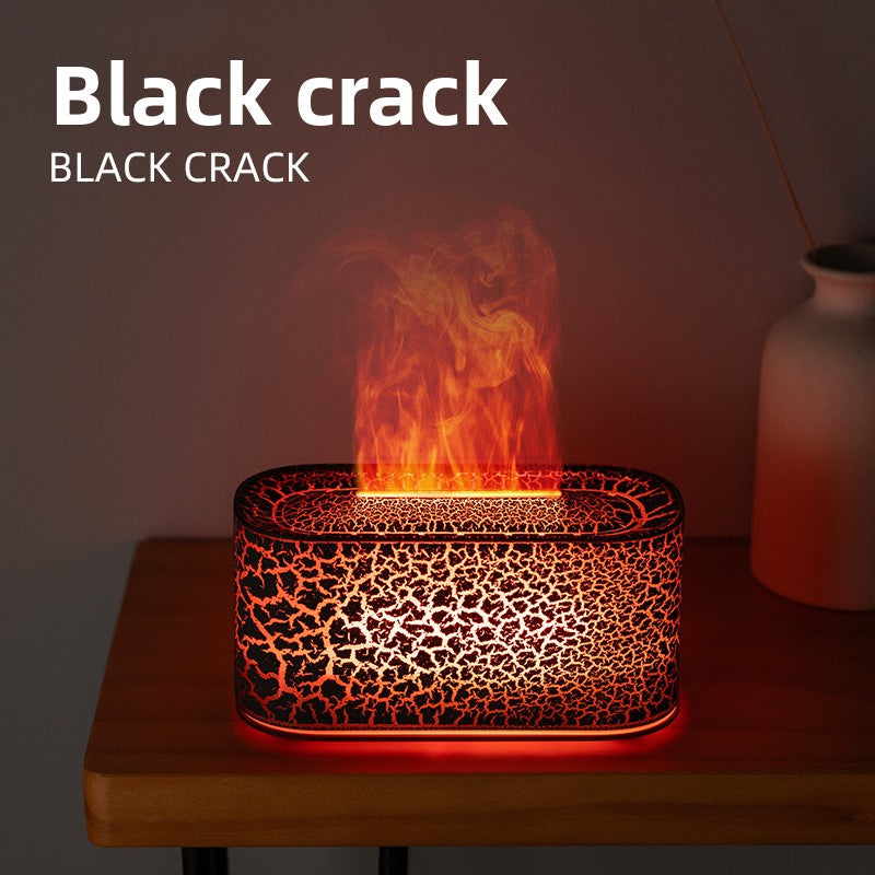 Humidificador aromaterapia llama de colores con luz ambiente