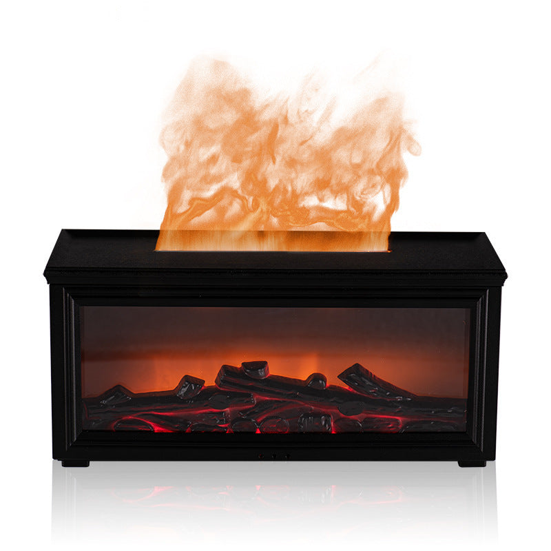 Humidificador aromaterapia retro con efecto chimenea