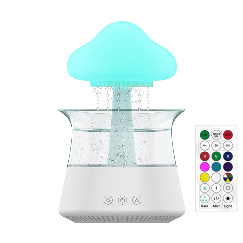 Humidificador nube de lluvia con luz LED