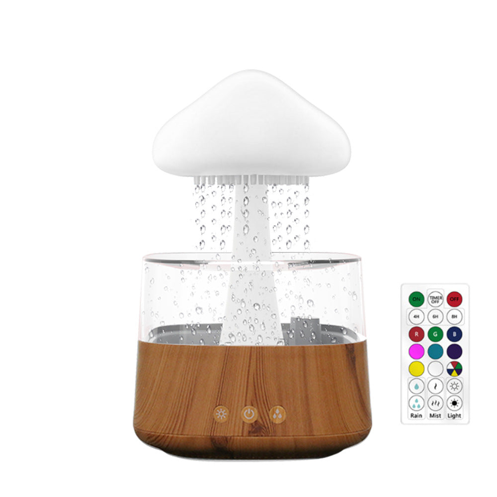 Humidificador nube de lluvia con luz LED