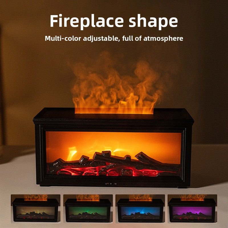 Humidificador aromaterapia retro con efecto chimenea