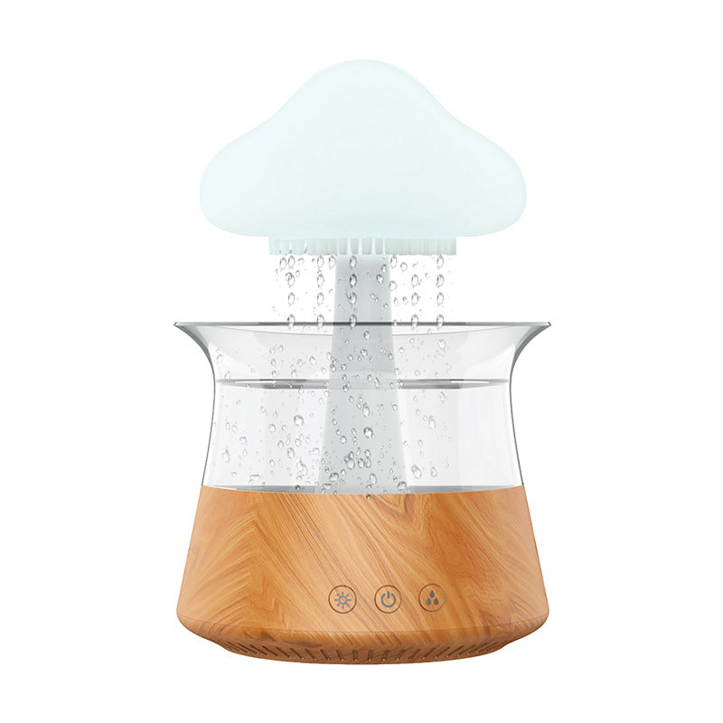 Humidificador nube de lluvia con luz LED