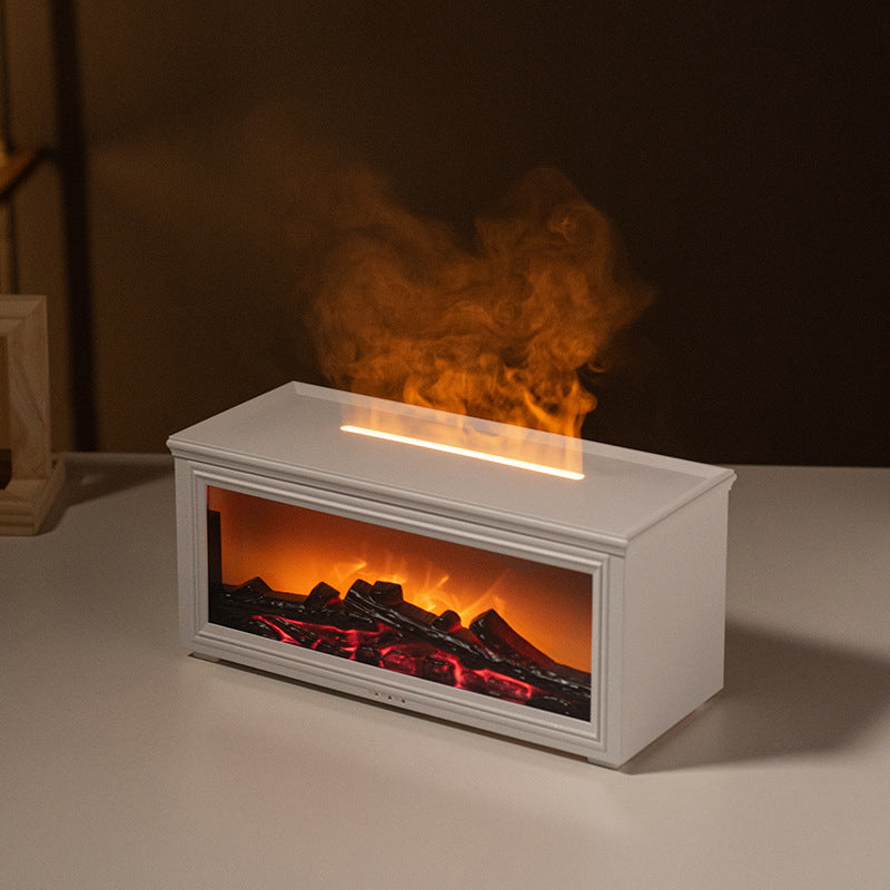 Humidificador aromaterapia retro con efecto chimenea