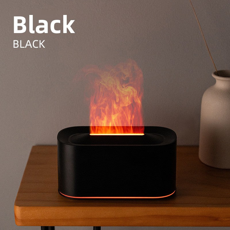 Humidificador aromaterapia llama de colores con luz ambiente