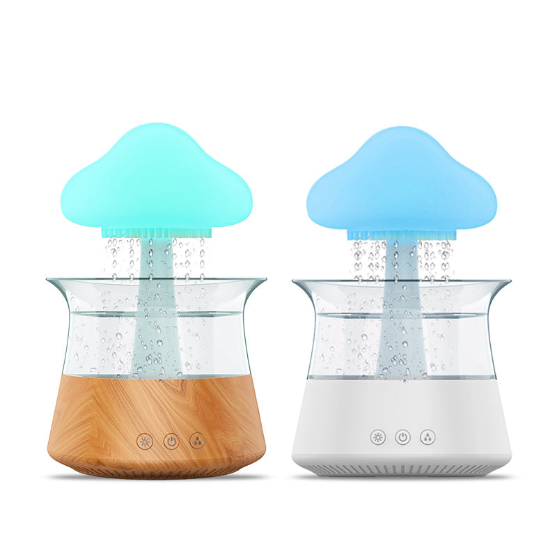 Humidificador nube de lluvia con luz LED