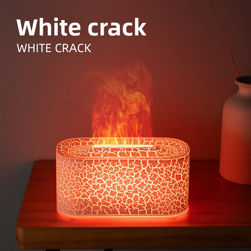 Humidificador aromaterapia llama de colores con luz ambiente