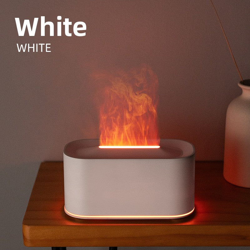 Humidificador aromaterapia llama de colores con luz ambiente