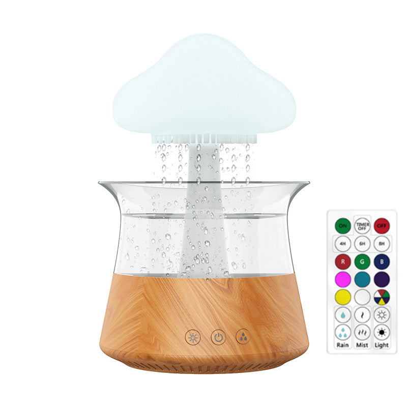 Humidificador nube de lluvia con luz LED