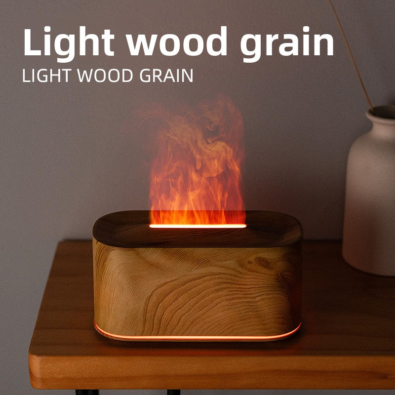 Humidificador aromaterapia llama de colores con luz ambiente